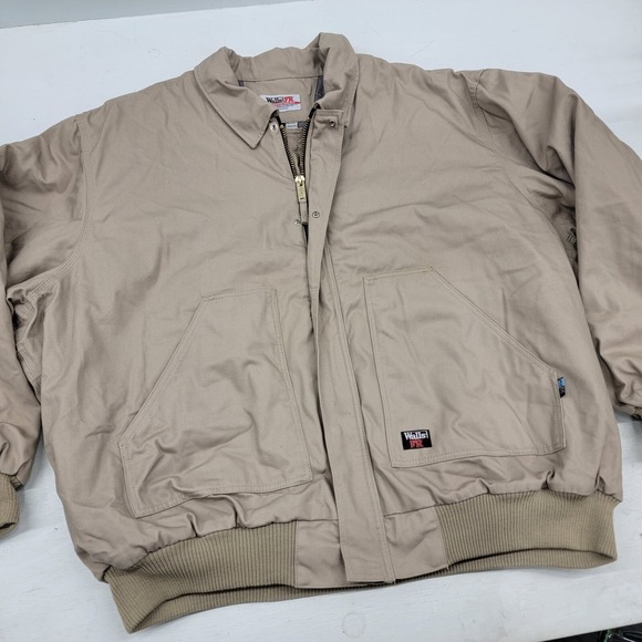 WALLS FR Flame Resistant‎ Itex Insulated Work Jacket Coat Heavy Beige Mens 5XL - Picture 2 of 16